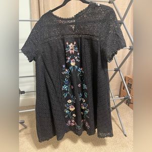 Black lace dress size large
